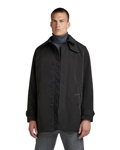 G-STAR RAW Herren Utility Padded Trenchcoat, Schwarz (dk black D21943-C408-6484), L von G-STAR RAW