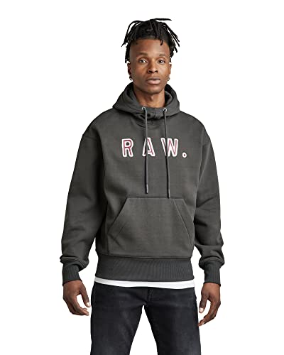 G-STAR RAW Herren Vulcanic RAW Loose Hooded Sweatshirt, Grau (cloack D22231-A612-5812), S von G-STAR RAW