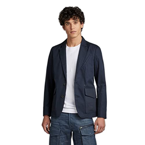 G-STAR RAW Herren Unisex Worker Blazer, Blau (salute D21988-D194-C742), M von G-STAR RAW