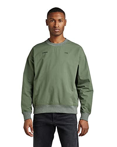 G-STAR RAW Herren Woven Loose Sweatshirt, Grün (lt hunter D22019-A790-8165), L von G-STAR RAW