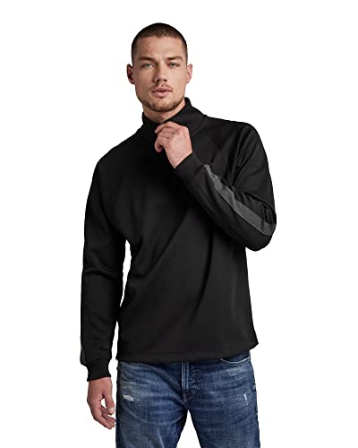 G-Star RAW Herren Astro Wrap Half Zip Sweatshirt, Schwarz (dk Black D20401-C541-6484), S von G-STAR RAW