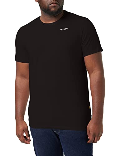 G-STAR RAW Herren Slim Base T-Shirt, Schwarz (dk black D19070-C723-6484), XL von G-STAR RAW