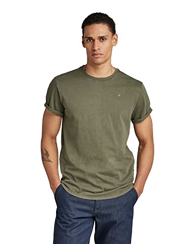 G-STAR RAW Herren Lash T-Shirt, Grün (combat gd D16396-2653-C249), XS von G-STAR RAW