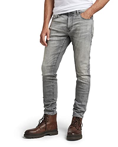 G-STAR RAW Herren Revend FWD Skinny Jeans, Grau (sun faded glacier grey D20071-A634-C464), 28W / 32L von G-STAR RAW