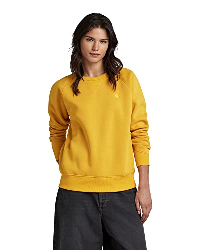 G-STAR RAW Damen Premium Core 2.0 Sweatshirt, Gelb (dull yellow D21253-C235-1213), S von G-STAR RAW