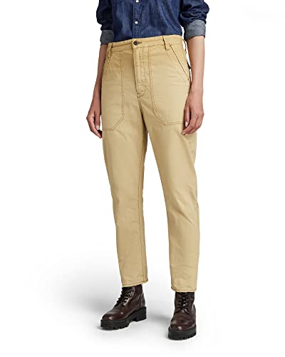 G-STAR RAW Damen 3D Fatigue Boyfriend Hose, Beige (hemp vintage gd D22477-9740-D297), 29 von G-STAR RAW