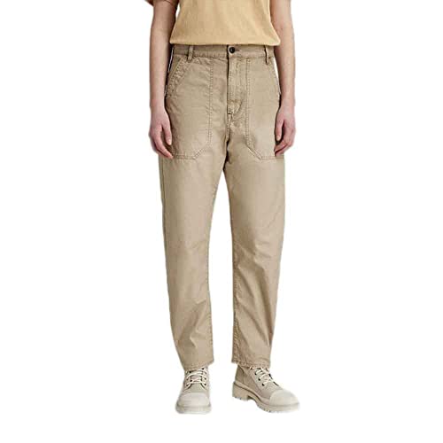 G-Star RAW Damen 3D Fatigue Boyfriend Hose, Beige (Tree House Vintage gd D22477-9740-D486), 32 von G-STAR RAW