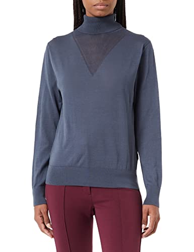 G-STAR RAW Damen Core Roll Neck Knitted Pullover, Blau (fantem blue D21961-D166-863), L von G-STAR RAW