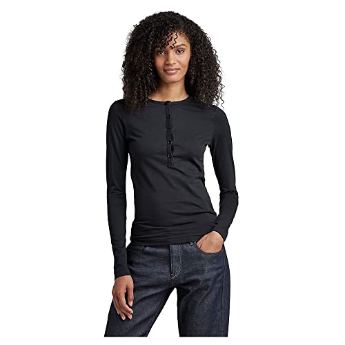 G-STAR RAW Damen Essential Henley Slim Top von G-STAR