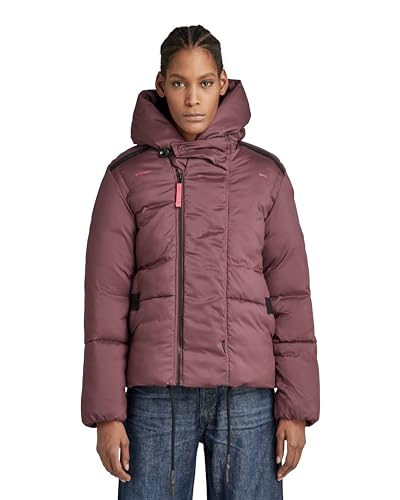 G-STAR RAW Damen G - Whistler Short Padded Jacke, Purpur (vineyard wine D22170-D199-D303), L von G-STAR RAW