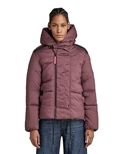 G-STAR RAW Damen G - Whistler Short Padded Jacke, Purpur (vineyard wine D22170-D199-D303), L von G-STAR RAW