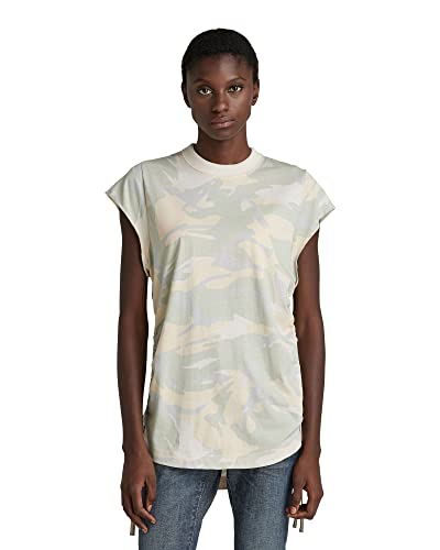 G-STAR RAW Damen Lash Tape Allover Top, Mehrfarben (whitebait woodland camo D21588-C340-D213), M von G-STAR RAW