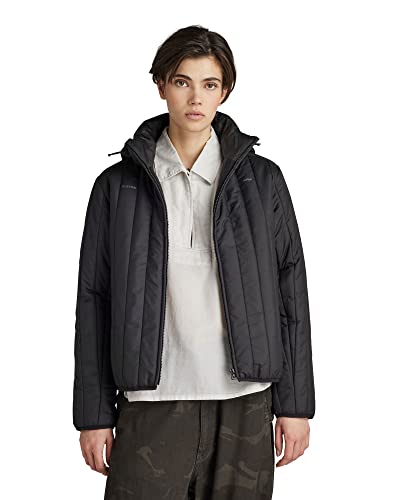 G-STAR RAW Damen Meefic Vertical Quilted Jacke, Schwarz (dk black D22241-B958-6484), XS von G-STAR RAW