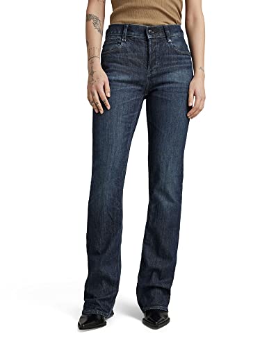 G-STAR RAW Damen Noxer Bootcut Jeans, Blau (worn in ocean reef D21437-B767-D348), 25W / 30L von G-STAR RAW