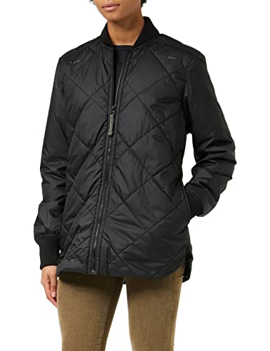 G-STAR RAW Damen Padded Bomber Collar Jacke, Schwarz (dk black D22045-B958-6484), M von G-STAR RAW