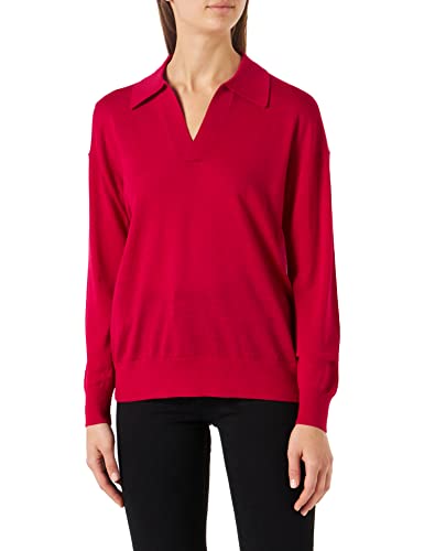 G-STAR RAW Damen Knitted Poloshirt, Rot (cerise D21966-B692-D305), L von G-STAR RAW