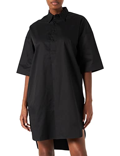 G-STAR RAW Damen Shirt Kleid Short Sleeve, Schwarz (dk black D21884-A504-6484), S von G-STAR RAW