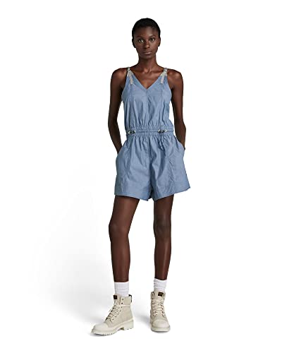 G-STAR RAW Damen Sleeveless Summer Playsuit, Blau (lt cloud D21432-C894-0024), S von G-STAR RAW