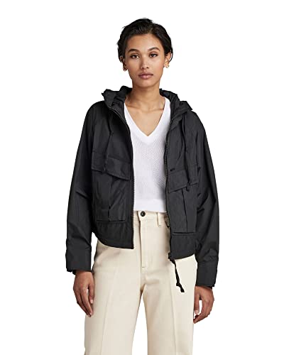 G-STAR RAW Damen Sporty Windbreaker, Schwarz (dk black D21425-D117-6484), M von G-STAR RAW