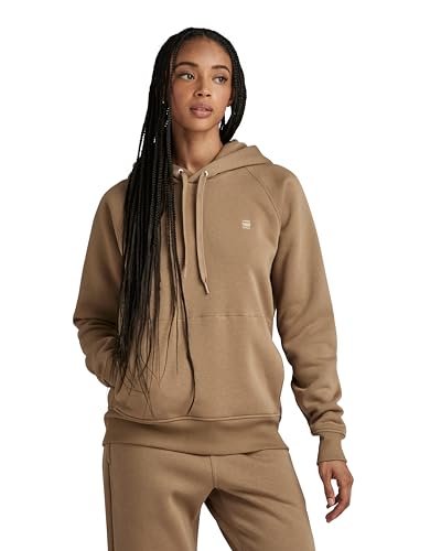 G-Star RAW Damen Premium Core 2.0 Hooded Sweatshirt, Beige (Safari D21255-C235-B444), M von G-Star RAW