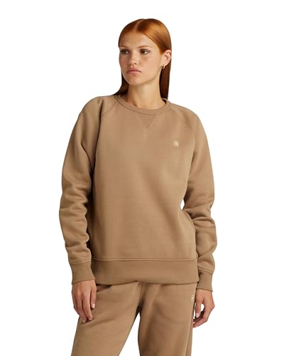 G-Star RAW Damen Premium Core 2.0 Sweatshirt, Beige (Safari D21253-C235-B444), XS von G-STAR RAW