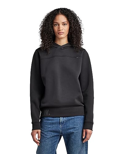 G-STAR RAW Damen Thistle Back Graphic Hoodie, Schwarz (caviar D22358-A971-D301), M von G-STAR RAW