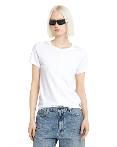 G-Star RAW Damen Front Seam Top, Weiß (White D24499-4107-110), XXS von G-Star RAW
