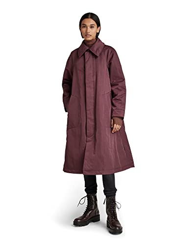 G-STAR RAW Damen Trenchcoat, Purpur (vineyard wine D22028-C899-D303), XL von G-STAR RAW