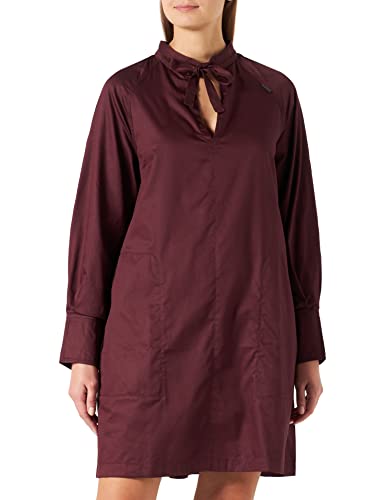 G-STAR RAW Damen V-Neck Tunic Kleid, Purpur (vineyard wine D19054-D197-D303), S von G-STAR RAW