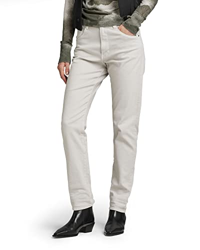 G-STAR RAW Damen Virjinya Slim Jeans, Beige (whitebait D21078-C669-1603), 27W / 32L von G-STAR RAW