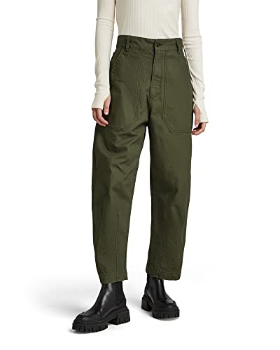 G-STAR RAW Damen 3D Ultra High Fatigue Hose, Grün (dk bronze green D20079-C832-6059), 29 von G-STAR RAW