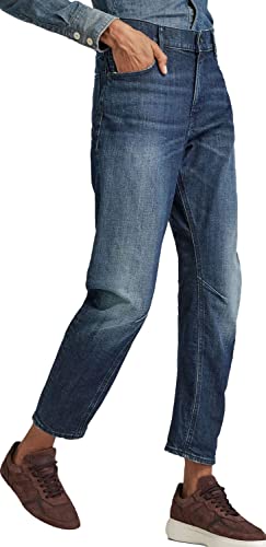 G-Star RAW Damen Arc 3D Boyfriend Jeans, Blau (Worn in hale Navy D19821-B767-C598), 32W / 34L von G-STAR RAW