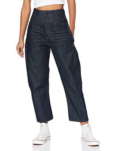 G-STAR RAW Damen C-Staq 3D Boyfriend Cropped Jeans, Blau (antic nebulas D17870-C052-B824), 26W / 30L von G-STAR RAW