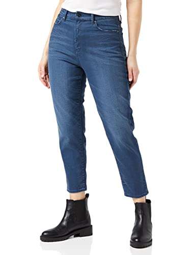 G-Star RAW Damen Janeh Ultra High Mom Ankle Jeans, Blau (Worn in Rivulet D16083-C048-C600), 29W / 32L von G-STAR