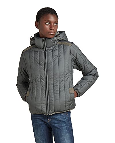 G-STAR RAW Damen Meefic Vertical Quilted Jacke, Grau (graphite D20114-B958-996), XS von G-STAR RAW