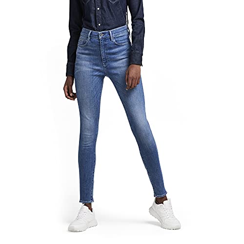 G-STAR RAW Damen G-Star Shape Skinny Jeans, Blau (faded moroz blue D21631-9136-D163), 26W / 32L von G-STAR RAW