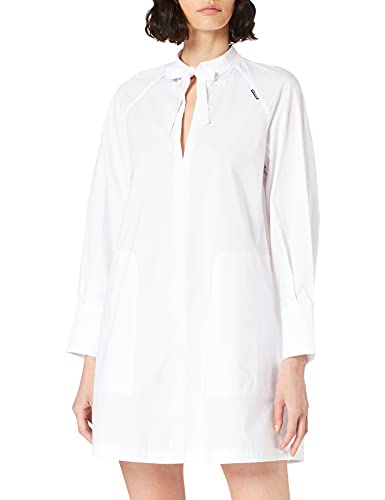 G-STAR RAW Damen V-Neck Tunic Kleid, Weiß (white D19054-4481-110), S von G-STAR RAW