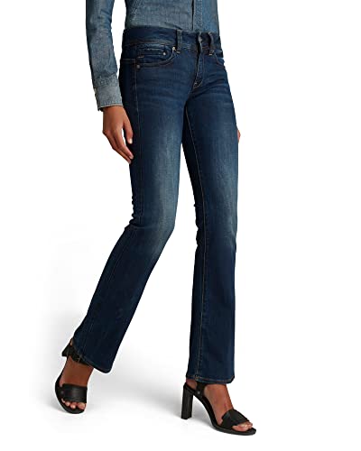 G-STAR RAW Damen Midge Bootcut Jeans, Blau (dk aged D01896-6553-89), 24W / 32L von G-STAR RAW