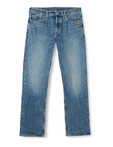 G-STAR Herren Dakota Regular Straight Jeans Blau (Faded Monsoon D23691-D498-G564) 33W / 34L von G-STAR
