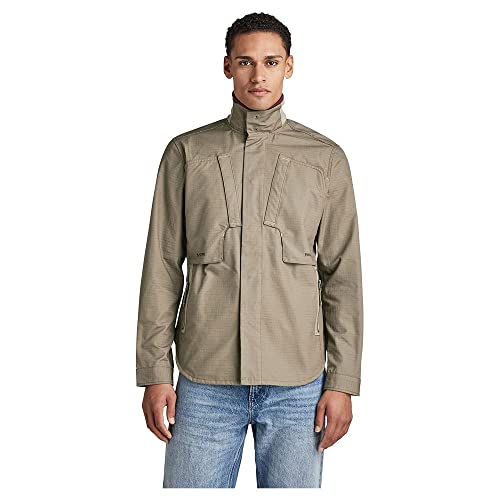 G-Star RAW Herren Utility Zip Overshirt, Braun (Turf D21985-D213-273), L von G-STAR RAW