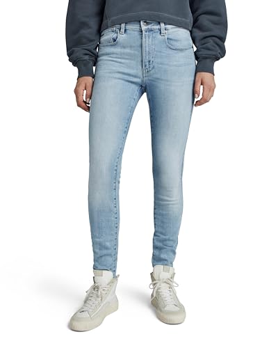 G-STAR RAW Damen Lhana Skinny Jeans, Blau (sun faded saru blue D19079-C051-G361), 26W / 32L von G-STAR RAW