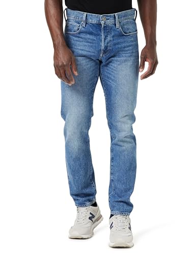 G-STAR RAW Herren 3301 Regular Tapered Jeans, Blau (Faded Harbor 51003-C967-D331), 38W / 36L von G-STAR RAW