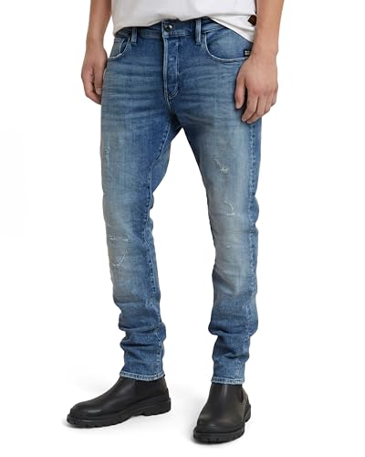 G-STAR RAW Herren 3301 Slim Jeans, Blau (sun faded blue donau restored 51001-D441-G644), 30W / 30L von G-STAR RAW