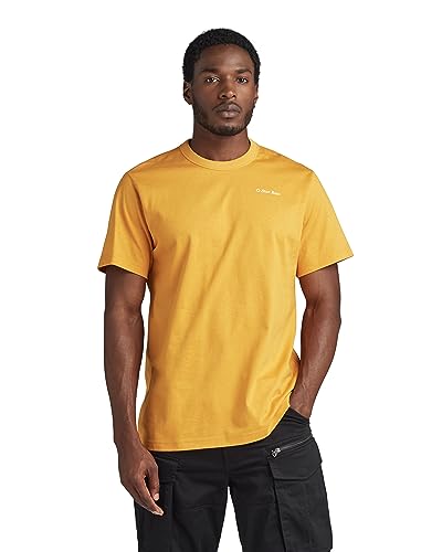 G-Star RAW Men's Back 3301 Gr Loose R T T-Shirt, Gelb (Dull Yellow D23821-4561-1213), M von G-STAR RAW