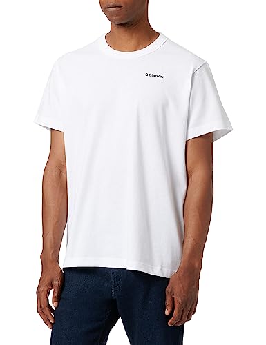 G-Star RAW Men's Back Gr Match Loose R T T-Shirt, Weiß (White D23822-4561-110), S von G-STAR RAW