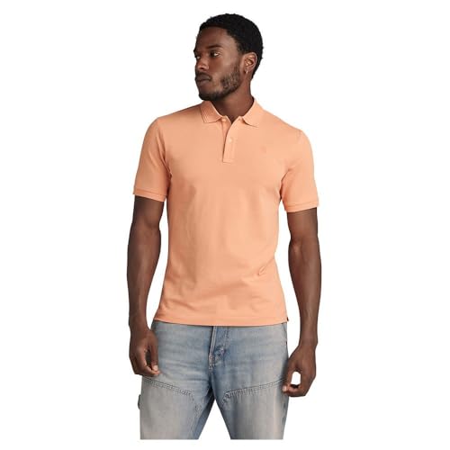 G-Star RAW Herren Dunda Slim Poloshirt, Orange (Peach Bloom D11595-5864-G280), M von G-Star RAW