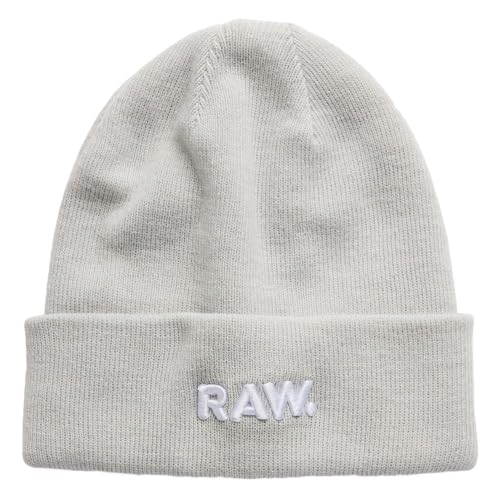 G-Star RAW Men's Effo Raw Long Beanie Hat, Grau (Oyster Mushroom D22301-C754-D607), Einheitsgröße von G-STAR RAW
