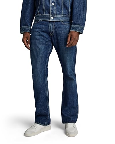 G-Star RAW Herren Lenney Bootcut Jeans, Blau (Worn in Sentry Blue D24467-D577-G334), 34W / 32L von G-Star RAW