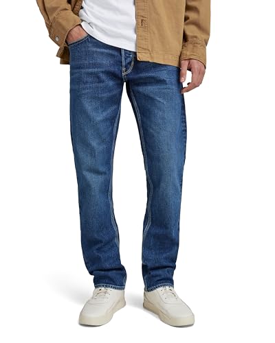 G-Star Herren Mosa Straight Jeans, Blau (Faded Atlantic Ocean D23692-C052-G119), 32W / 36L von G-Star Raw