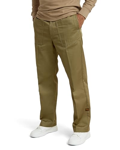 G-Star Herren Regular Straight Pocket Chinohose, Grün (Smoke Olive D24911-C962-B212), 34W / 32L von G-STAR RAW
